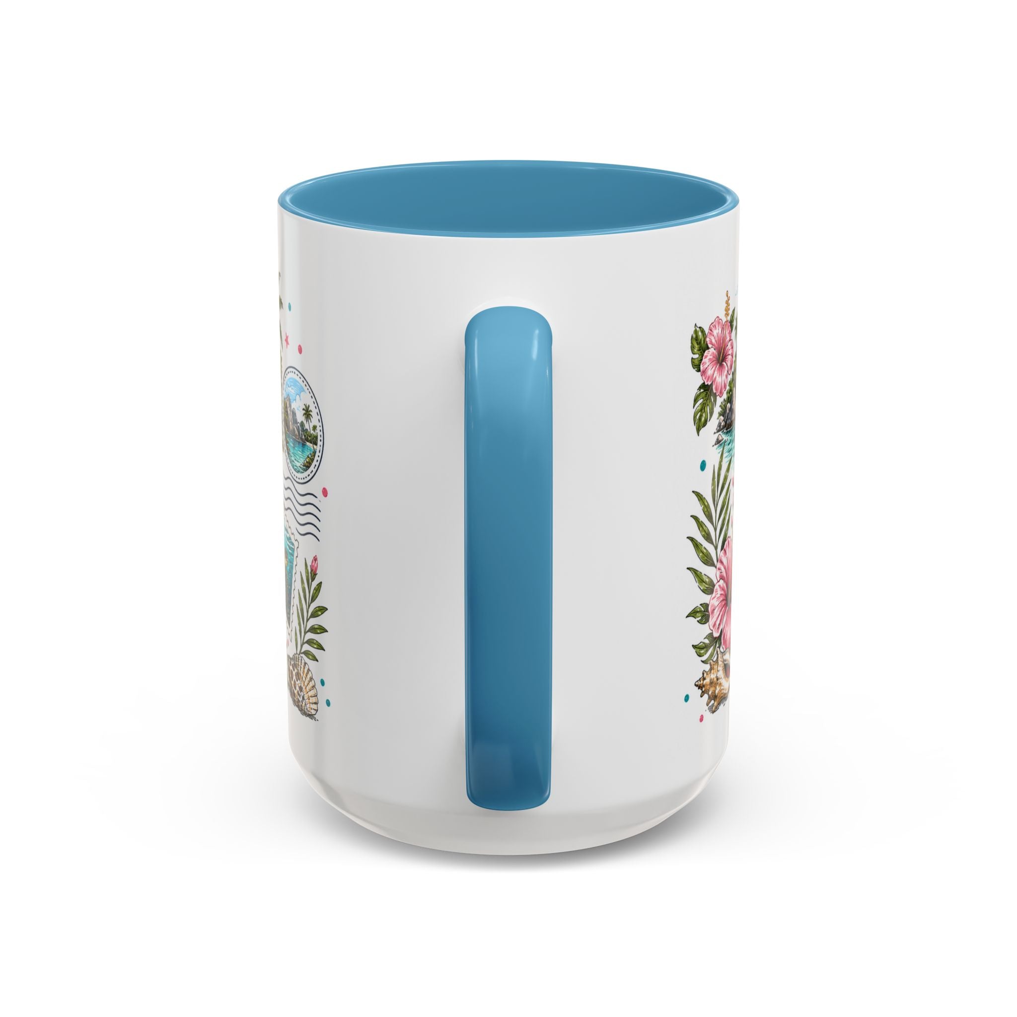 Seychelles Coffee Mug | Travel Destination Souvenir Gift | Accent Color Ceramic 11oz 15oz
