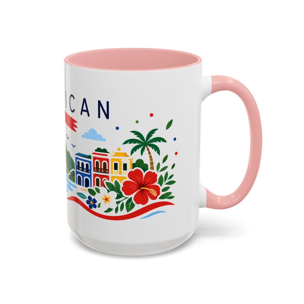 Dominican Republic Coffee Mug | Travel Souvenir Accent Mug | Country Gift Ceramic Cup 11oz 15oz