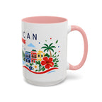 Dominican Republic Coffee Mug | Travel Souvenir Accent Mug | Country Gift Ceramic Cup 11oz 15oz