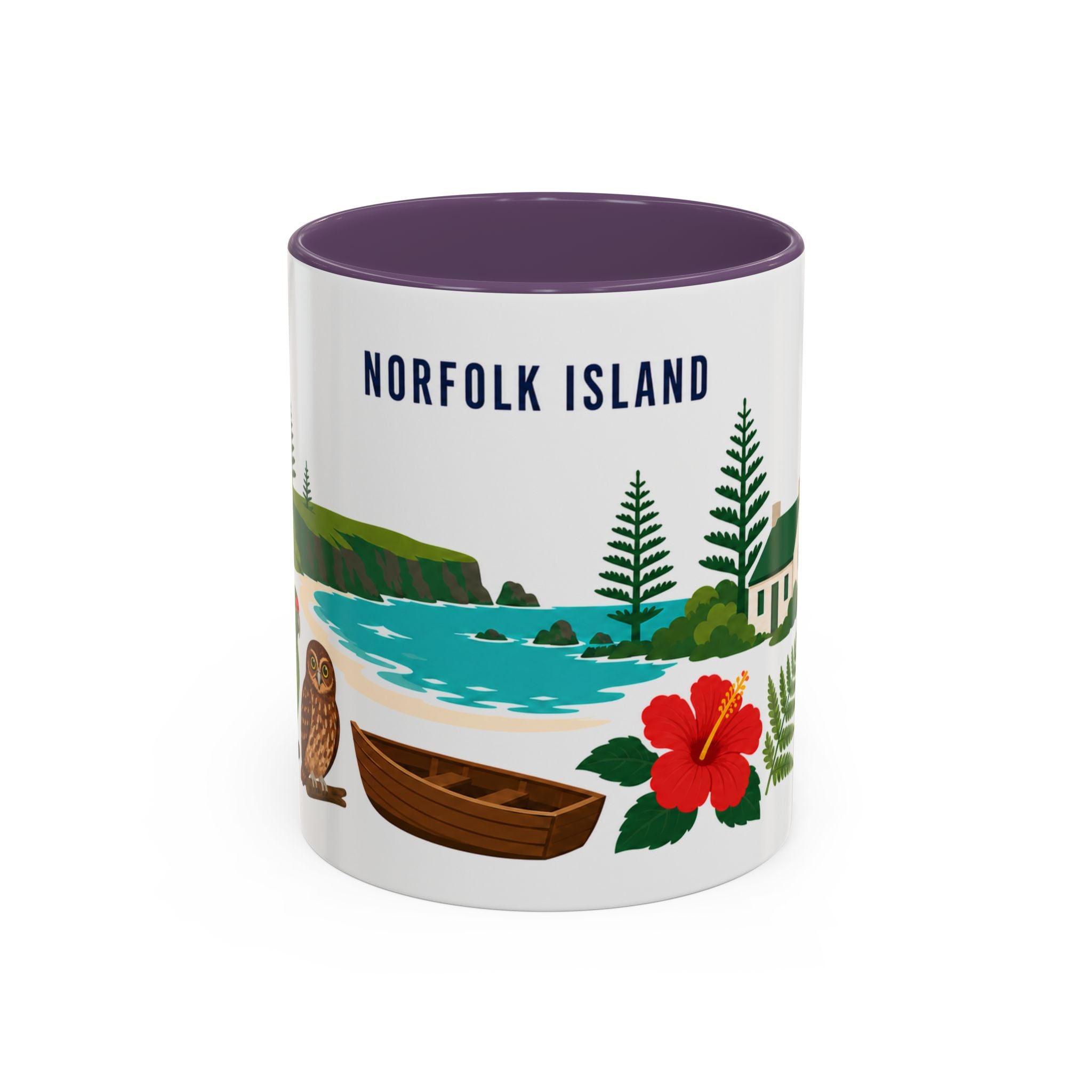 Norfolk Island Coffee Mug | Travel Souvenir Accent Mug | Country Gift Ceramic Cup 11oz 15oz