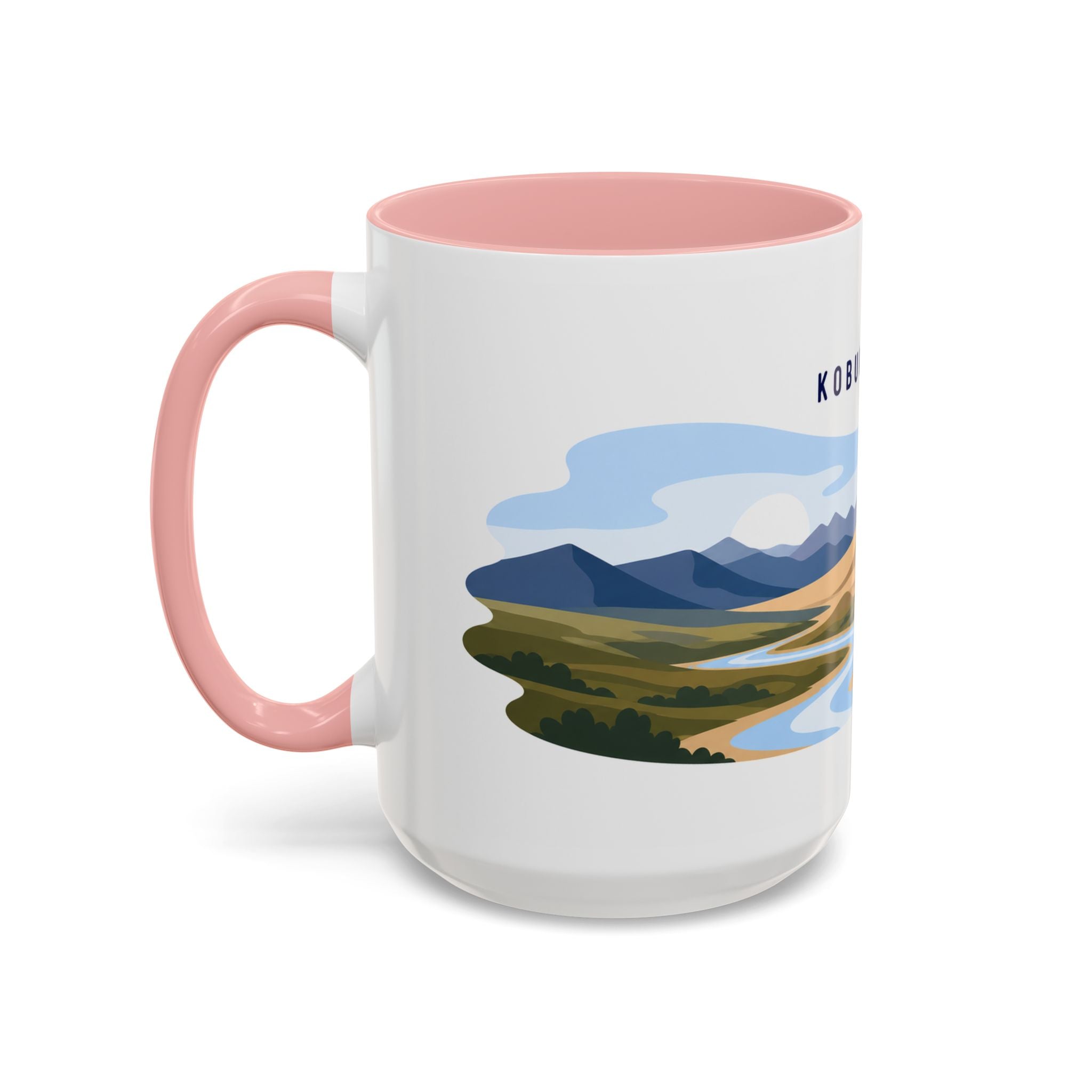 Kobuk Valley National Park Coffee Mug | Solid Color Block Park Souvenir | 11oz 15oz Accent Mug
