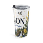 Oregon State Flower 20oz Tumbler | Oregon Grape Botanical State Flower Gift | Insulated Stainless Steel Travel Cup