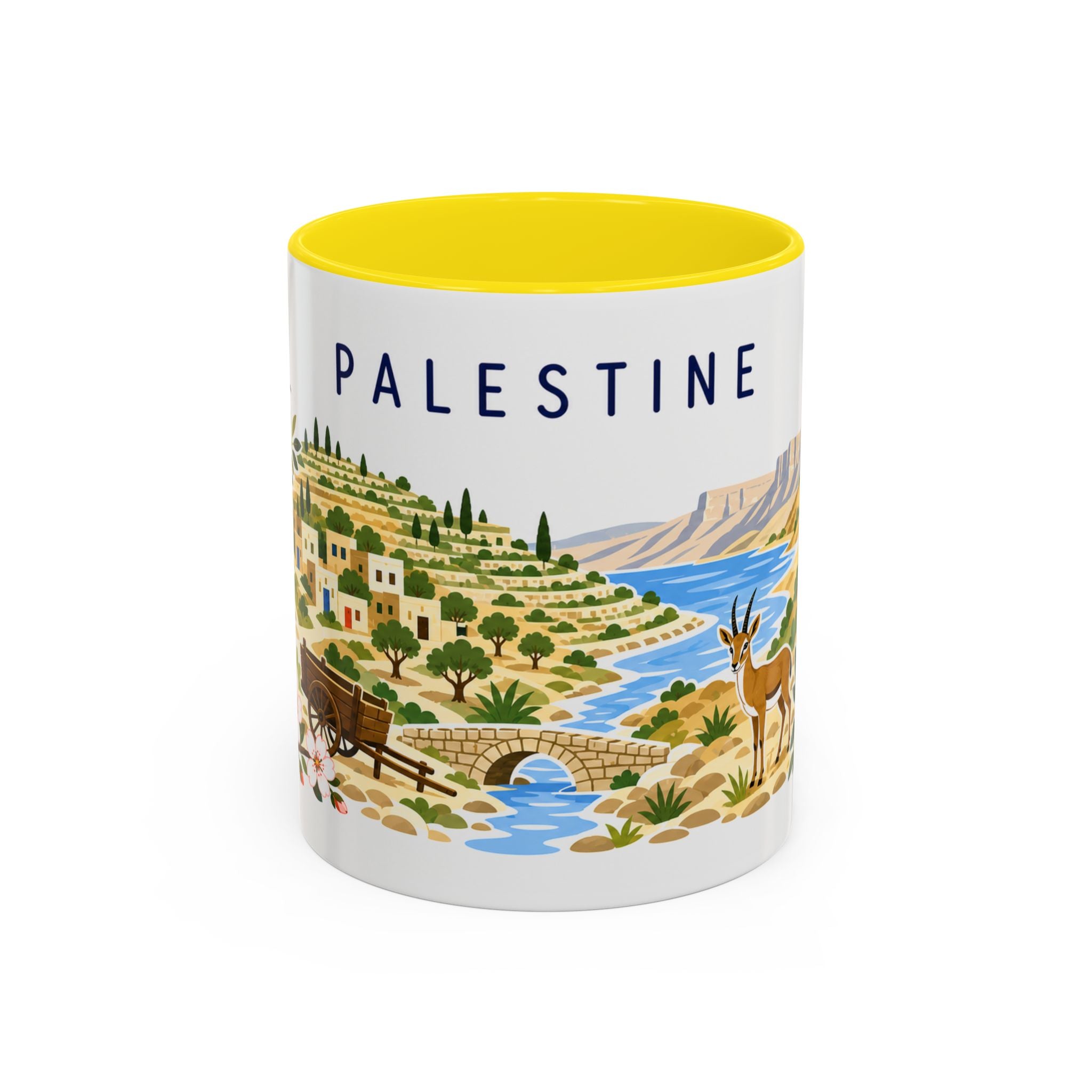 Palestine Coffee Mug | Travel Souvenir Accent Mug | Country Gift Ceramic Cup 11oz 15oz