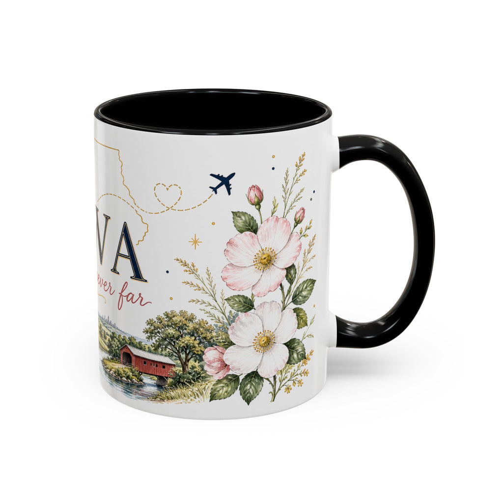 Iowa State Mug | Home is Never Far Accent Mug (11oz or 15oz)