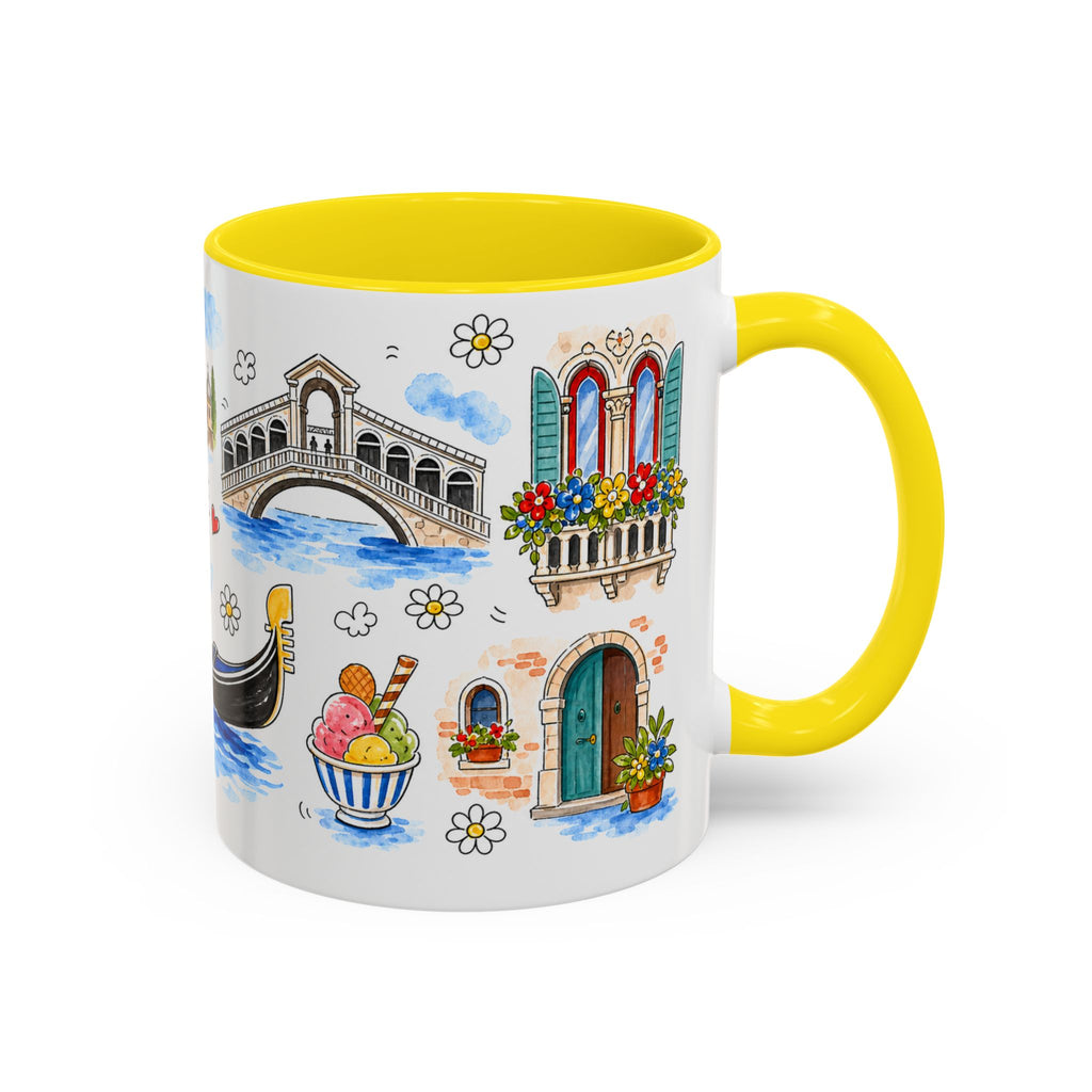 Venice Travel Mug | European City Souvenir Accent Coffee Mug | 11oz 15oz Ceramic Cup
