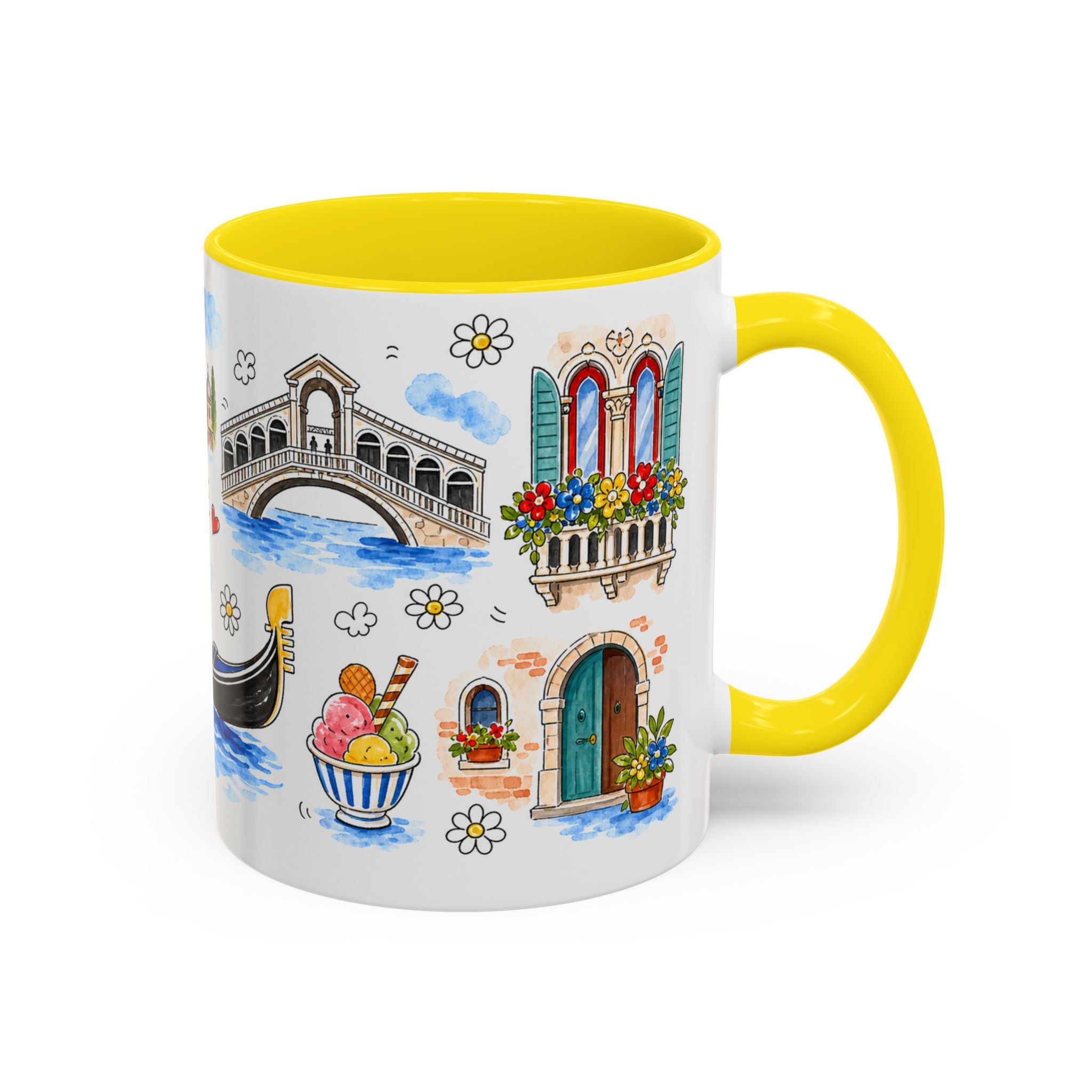 Venice Travel Mug | European City Souvenir Accent Coffee Mug | 11oz 15oz Ceramic Cup