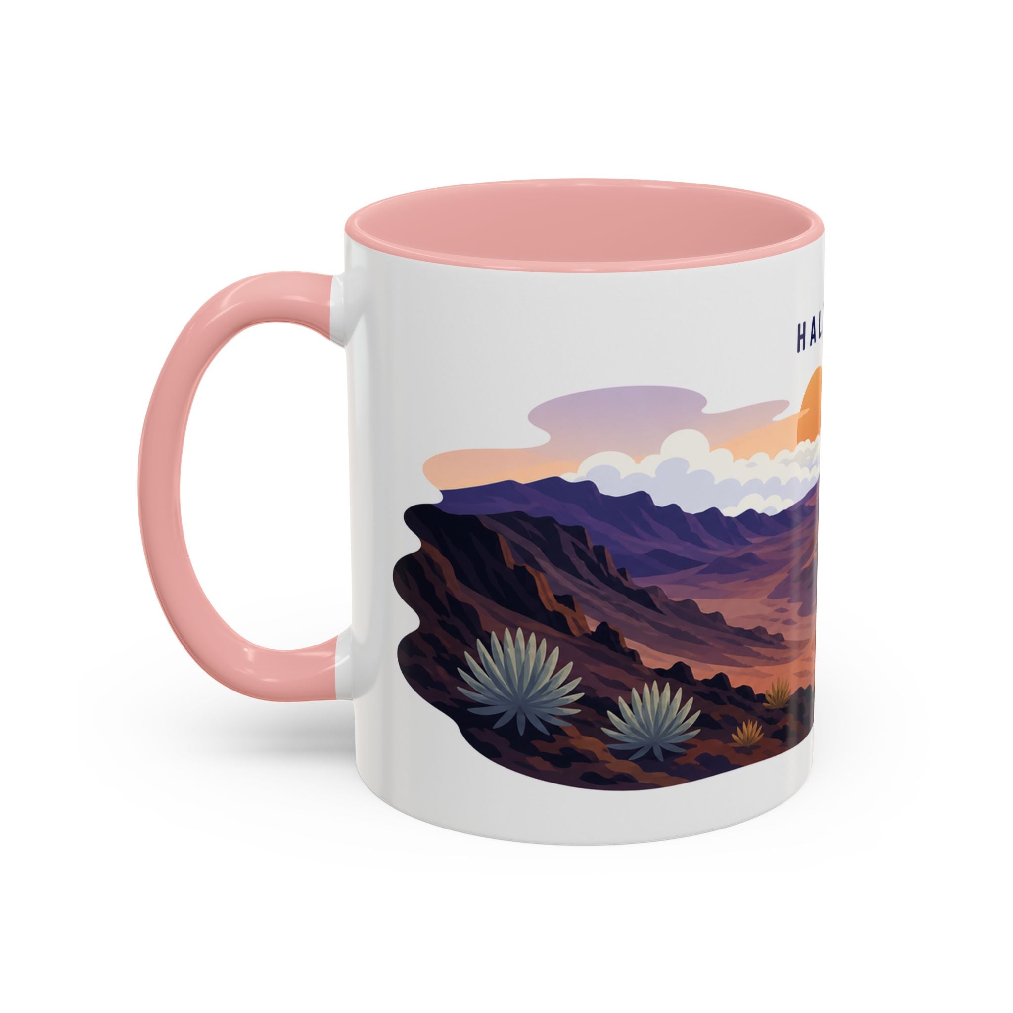 Haleakala National Park Coffee Mug | Solid Color Block Park Souvenir | 11oz 15oz Accent Mug