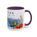 Azerbaijan Coffee Mug | Travel Souvenir Accent Mug | Place Gift Ceramic Cup 11oz 15oz