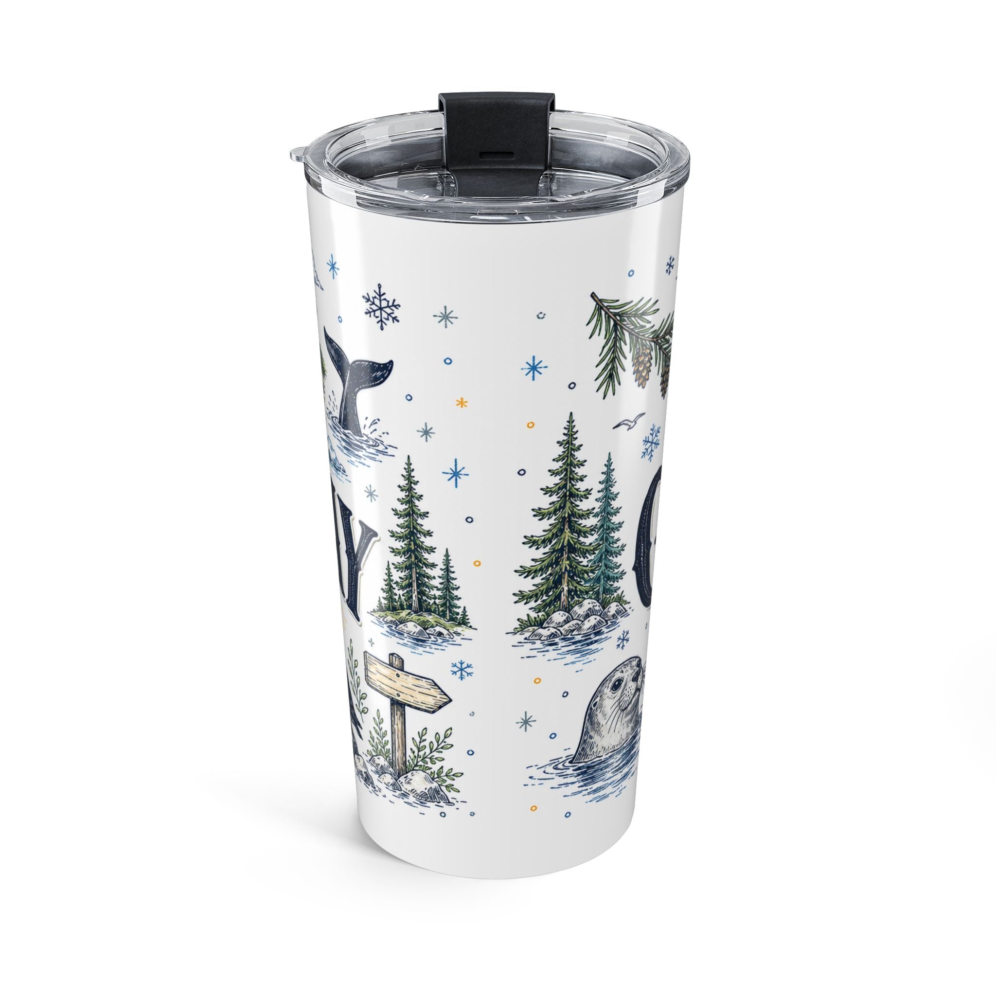 Glacier Bay National Park 20oz Tumbler | Alaska Wilderness Kayaking Gift | Insulated Stainless Steel Travel Cup