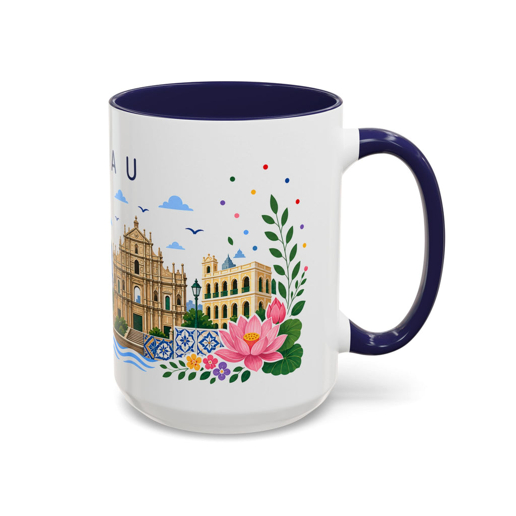 Macau Coffee Mug | Travel Souvenir Accent Mug | Place Gift Ceramic Cup 11oz 15oz