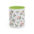 North Dakota Wild Prairie Rose Mug, State Flower Floral Coffee Cup, 11oz Botanical Gift