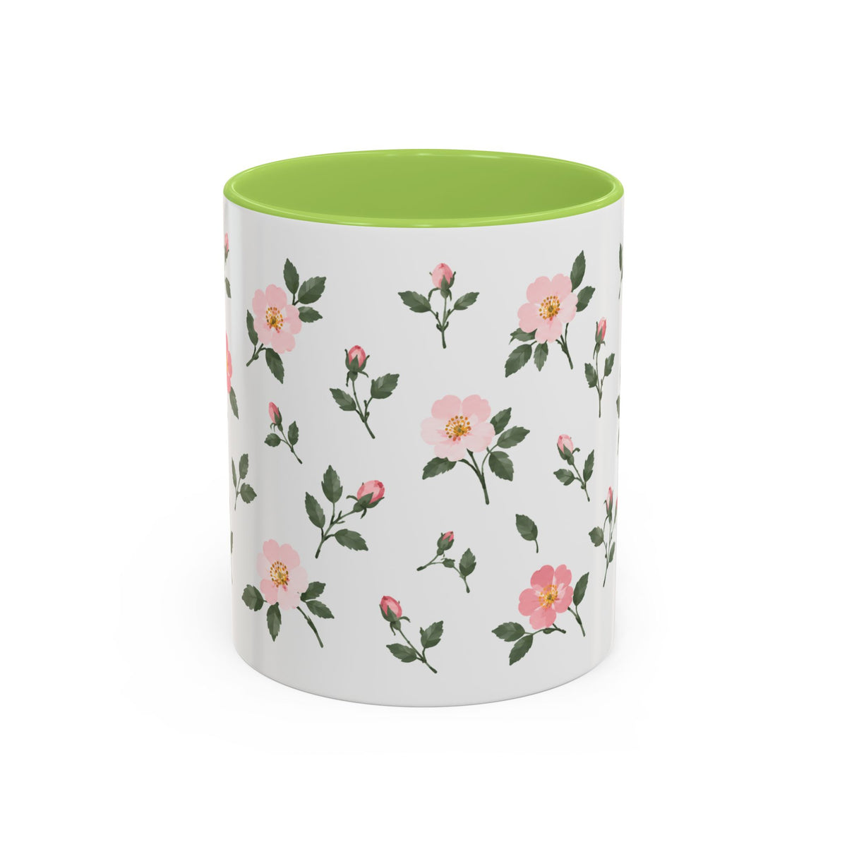 North Dakota Wild Prairie Rose Mug, State Flower Floral Coffee Cup, 11oz Botanical Gift