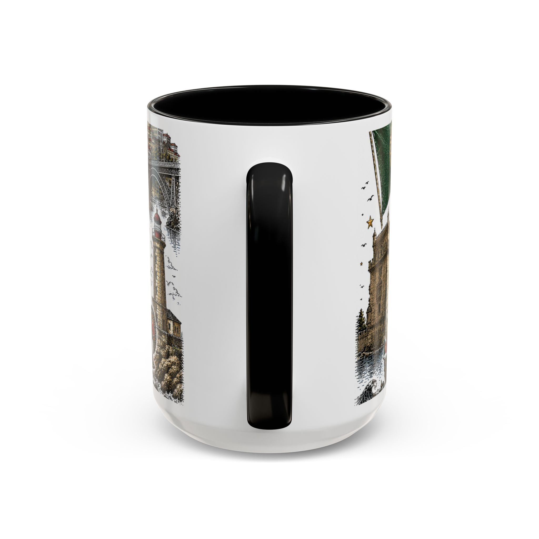 Portugal Soccer Coffee Mug | World Cup Fan Gift | Accent Color Ceramic 11oz 15oz Match Day Cup
