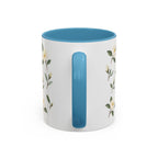 Georgia Sweetbay Magnolia Mug, State Flower Floral Coffee Cup, 11oz Botanical Gift