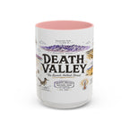 Death Valley National Park Coffee Mug | California Desert Hiking Camping Gift | Accent Color Ceramic 11oz 15oz