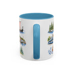 Oslo Illustrated Travel Mug | City Souvenir Accent Coffee Mug | 11oz 15oz Ceramic Cup