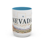 Nevada Home State Mug | Moving Away, Long Distance Friendship Gift | 11oz 15oz Accent Mug