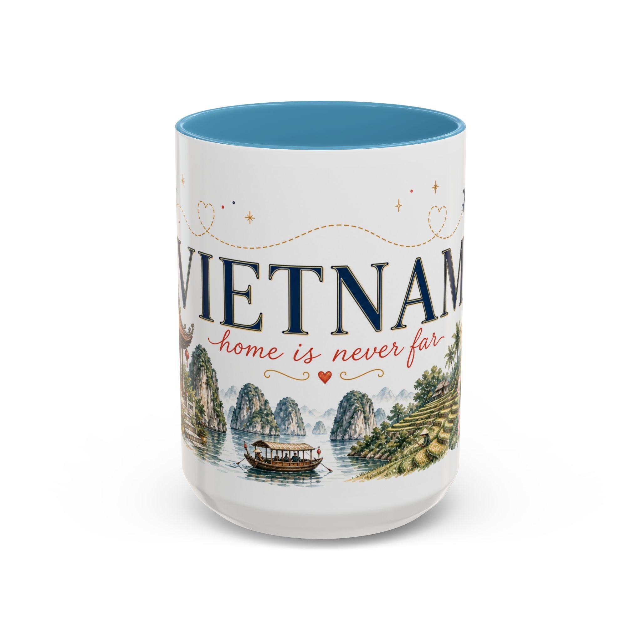 Vietnam Home Country Mug | Moving Away Gift | Long Distance Friendship | 11 oz 15 oz Accent Mug