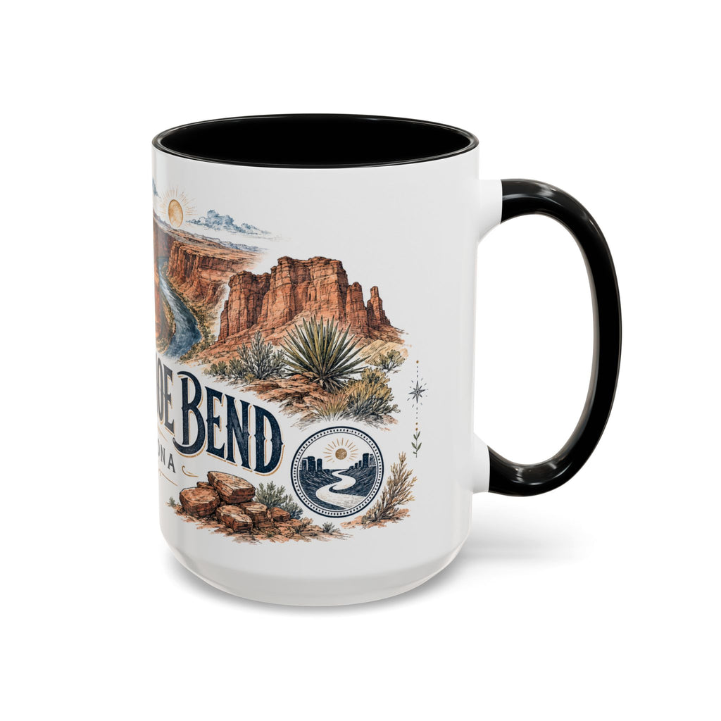 Horseshoe Bend Mug, Arizona Travel Souvenir, Bucket List Gift, Accent Ceramic Coffee Mug 11oz 15oz