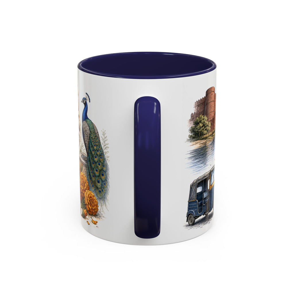 Agra Coffee Mug | India Travel Souvenir | Vintage Illustrated City Gift | 11 oz 15 oz Accent Mug