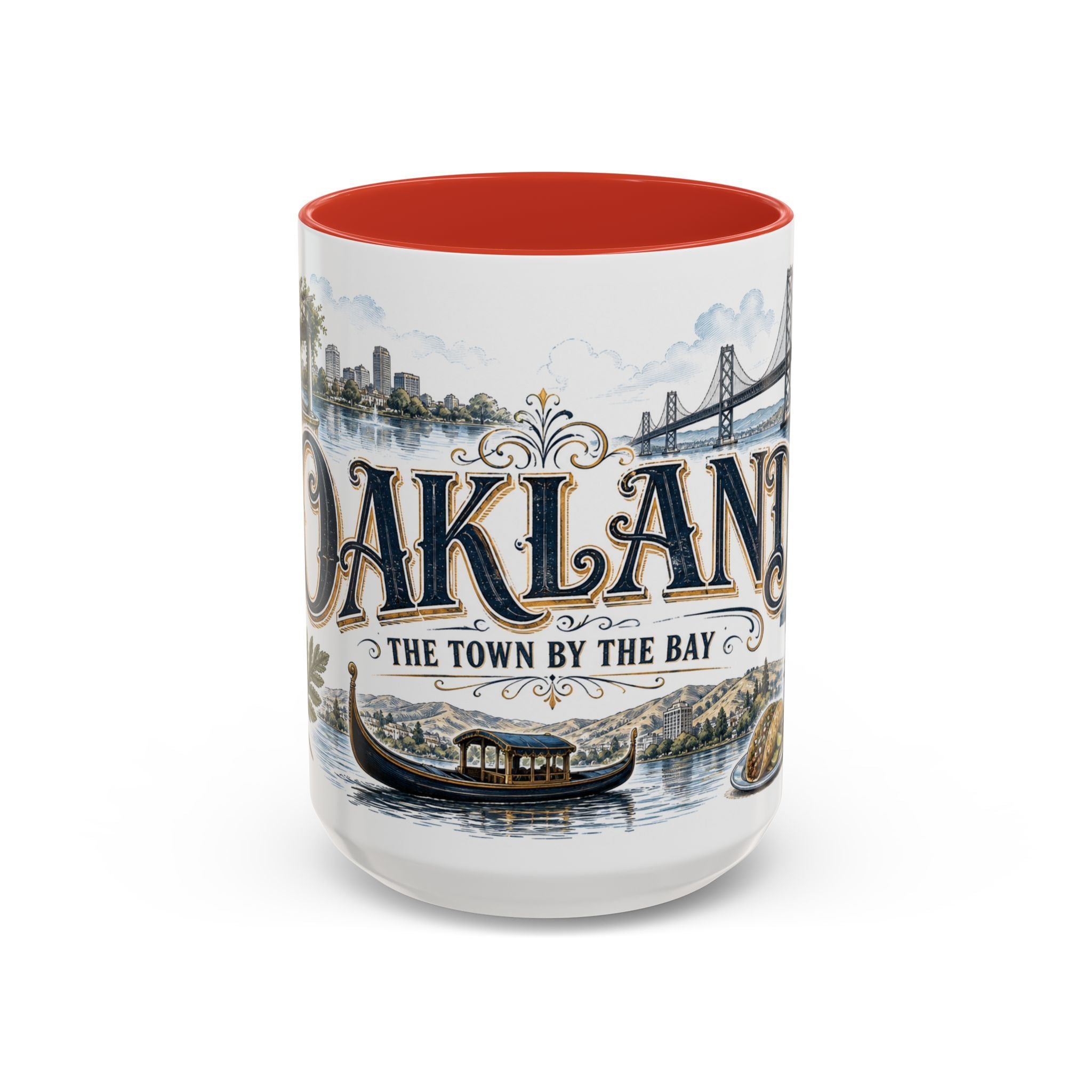 Oakland Coffee Mug | United States Travel Souvenir | Vintage Illustrated City Gift | 11 oz 15 oz Accent Mug