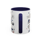 Super Dad My Hero Coffee Mug | Father's Day Gift for Dad | Accent Color Ceramic 11oz 15oz
