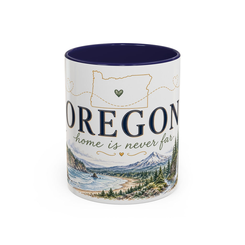 Oregon State Mug | Moving Away, Long Distance Friendship Gift | 11oz 15oz Accent Mug