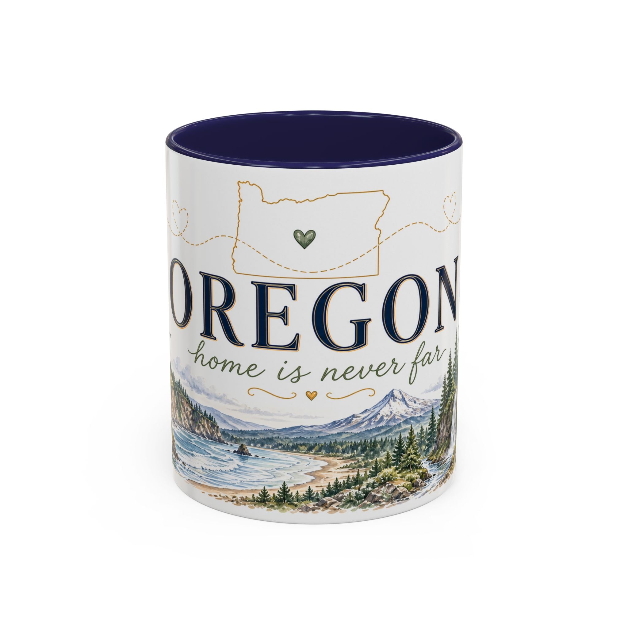 Oregon State Mug | Moving Away, Long Distance Friendship Gift | 11oz 15oz Accent Mug