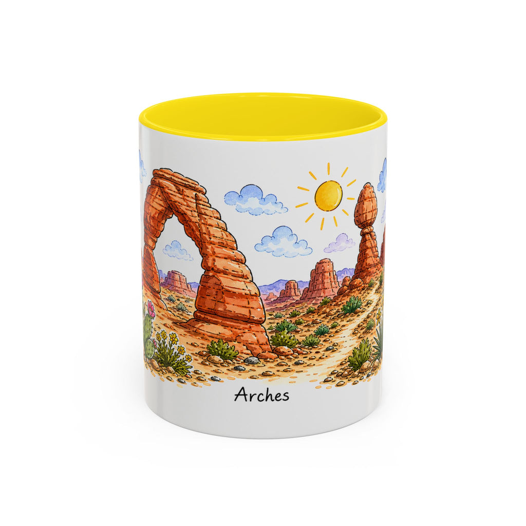 Arches National Park Mug | US Travel Souvenir Accent Coffee Mug | 11oz 15oz Ceramic Cup