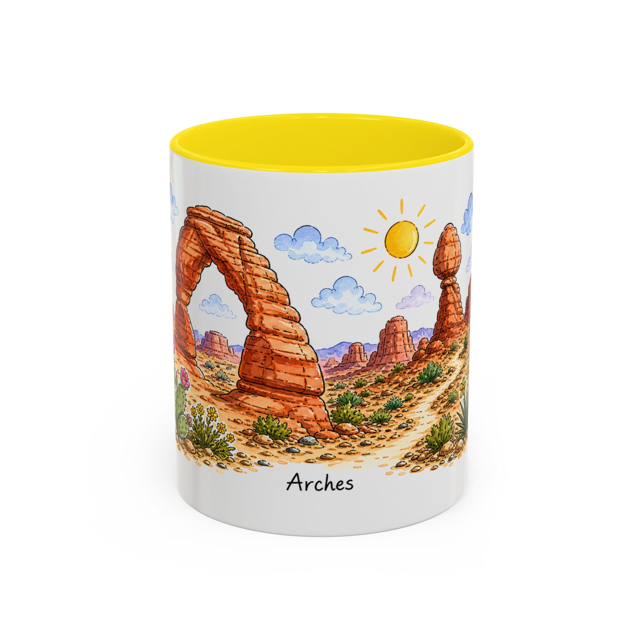 Arches National Park Mug | US Travel Souvenir Accent Coffee Mug | 11oz 15oz Ceramic Cup