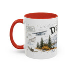 Denali National Park Coffee Mug | Alaska National Park Hiking Gift | Accent Color Ceramic 11oz 15oz