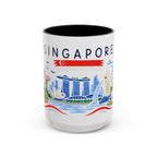 Singapore Coffee Mug | Travel Souvenir Accent Mug | Country Gift Ceramic Cup 11oz 15oz