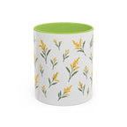 Nebraska Goldenrod Mug, State Flower Floral Coffee Cup, 11oz Botanical Gift