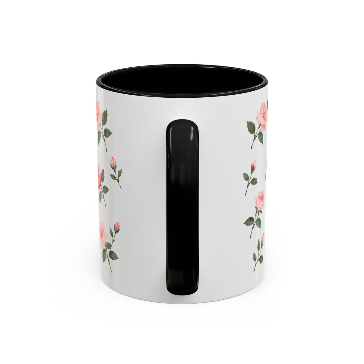New York Rose Mug, State Flower Floral Coffee Cup, 11oz Botanical Gift