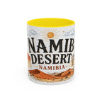 Namib Desert Coffee Mug | Travel Destination Souvenir Gift | Accent Color Ceramic 11oz 15oz