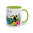 Costa Rica Coffee Mug | Travel Souvenir Accent Mug | Place Gift Ceramic Cup 11oz 15oz