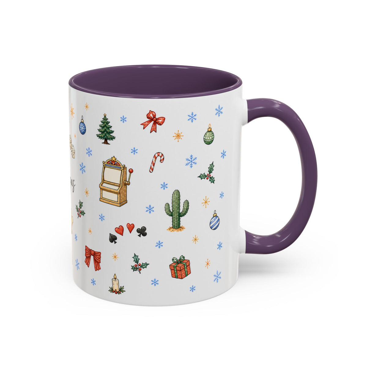 Las Vegas Christmas Mug | Watercolor City Souvenir, Travel Memories (11oz, 15oz)