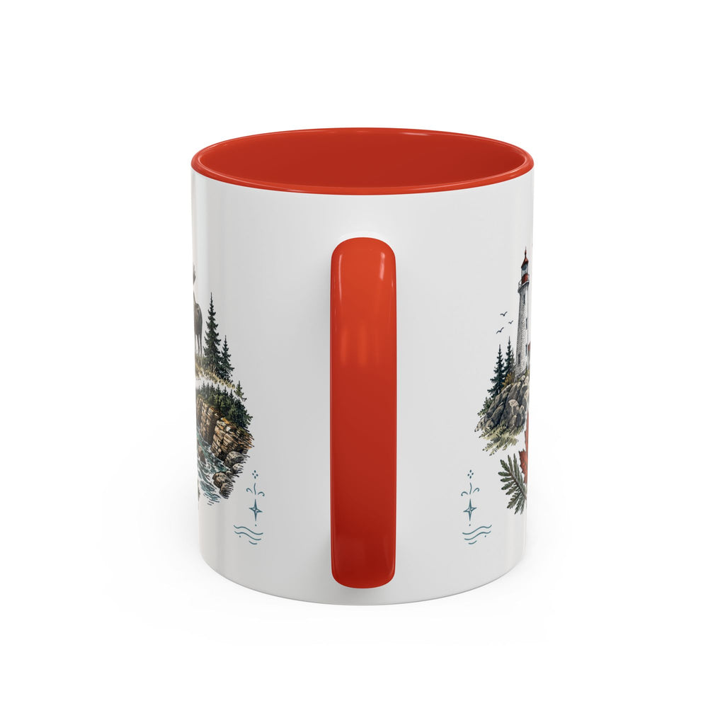 Cabot Trail Mug, Nova Scotia Travel Souvenir, Bucket List Gift, Accent Ceramic Coffee Mug 11oz 15oz