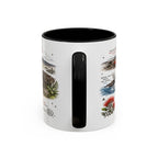Hawaii Volcanoes National Park Coffee Mug | Hawaii Big Island Lava Volcano Gift | Accent Color Ceramic 11oz 15oz