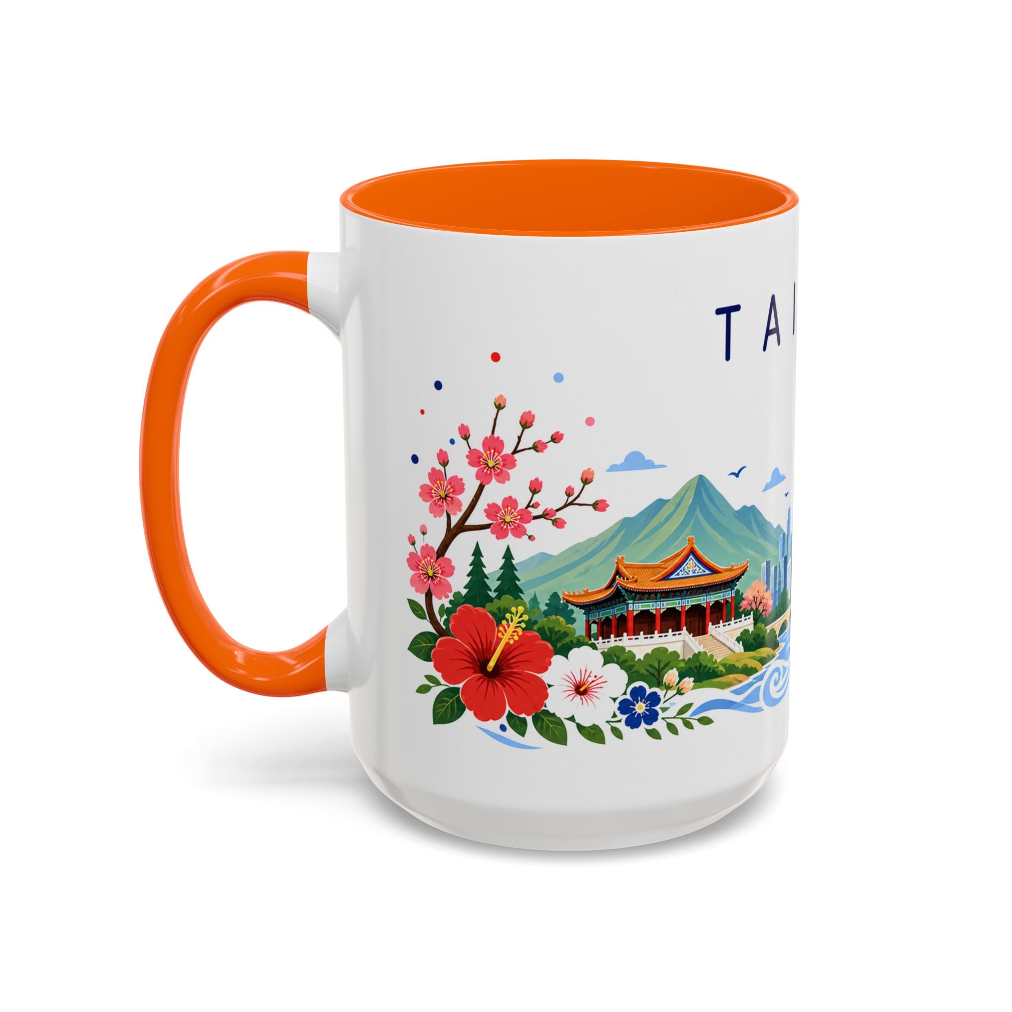 Taiwan Coffee Mug | Travel Souvenir Accent Mug | Place Gift Ceramic Cup 11oz 15oz