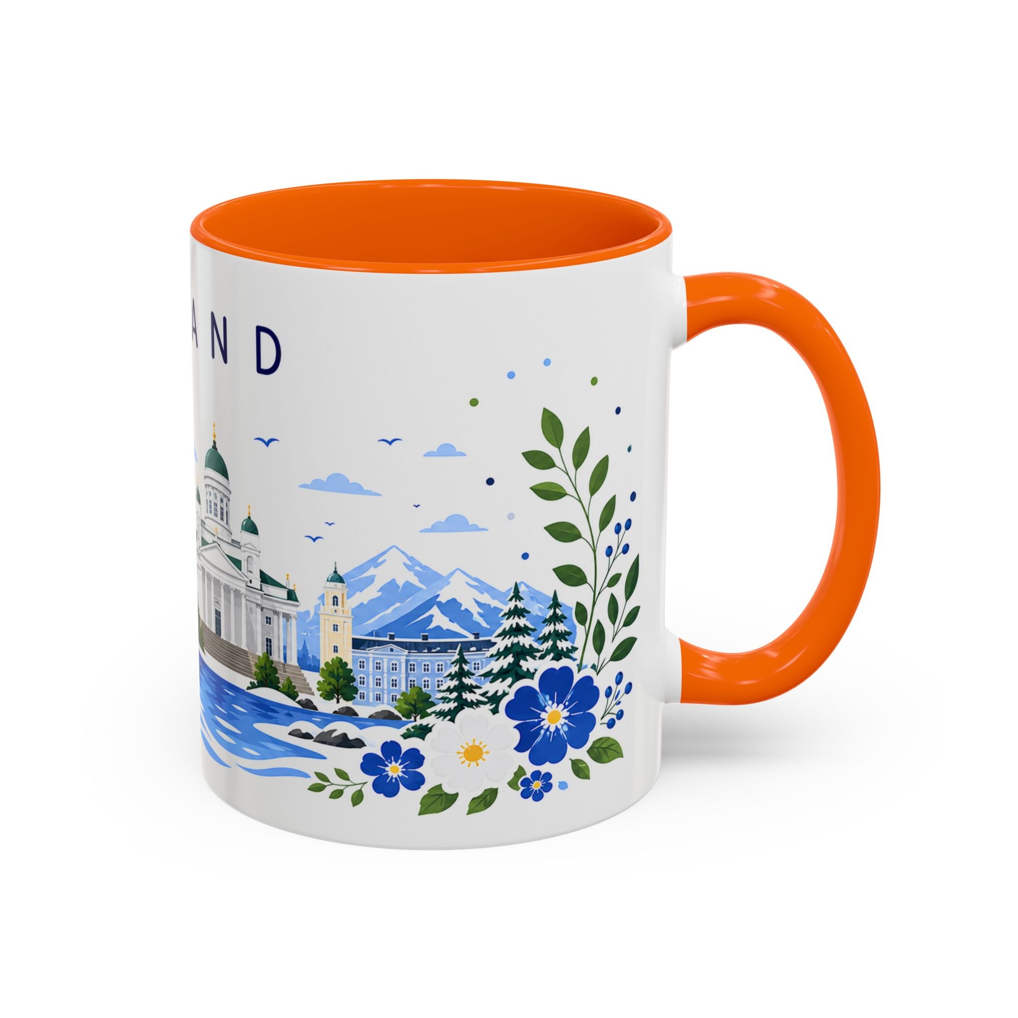 Finland Coffee Mug | Travel Souvenir Accent Mug | Place Gift Ceramic Cup 11oz 15oz