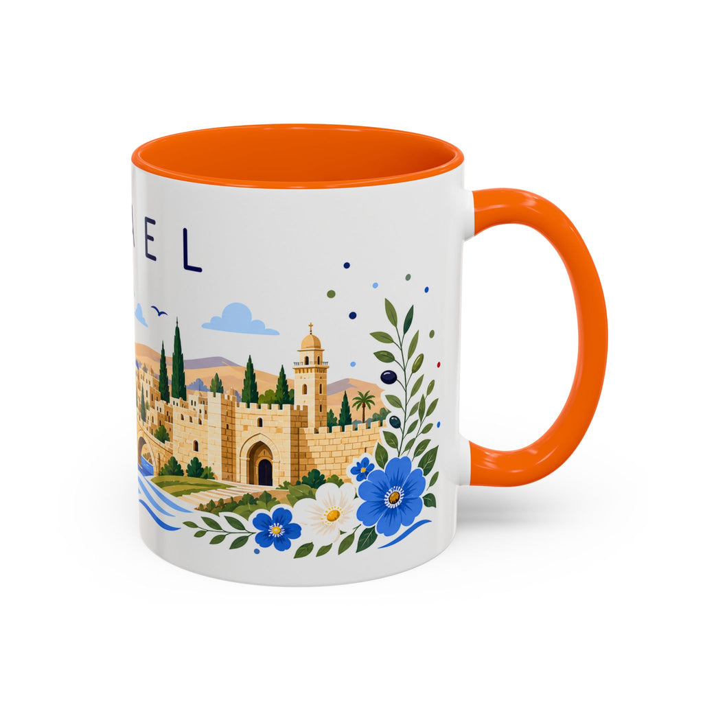 Israel Coffee Mug | Travel Souvenir Accent Mug | Place Gift Ceramic Cup 11oz 15oz