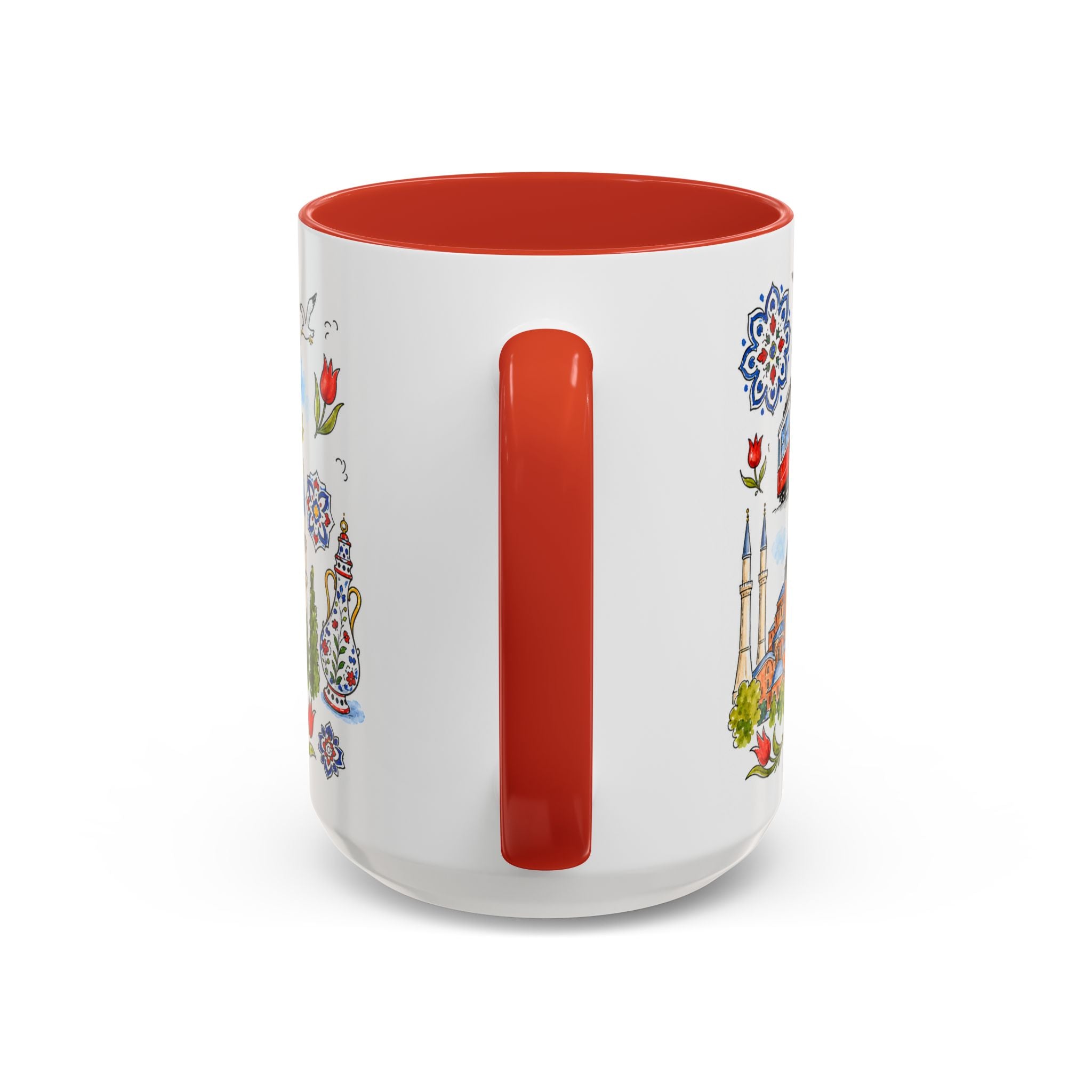 Istanbul Travel Mug | European City Souvenir Accent Coffee Mug | 11oz 15oz Ceramic Cup