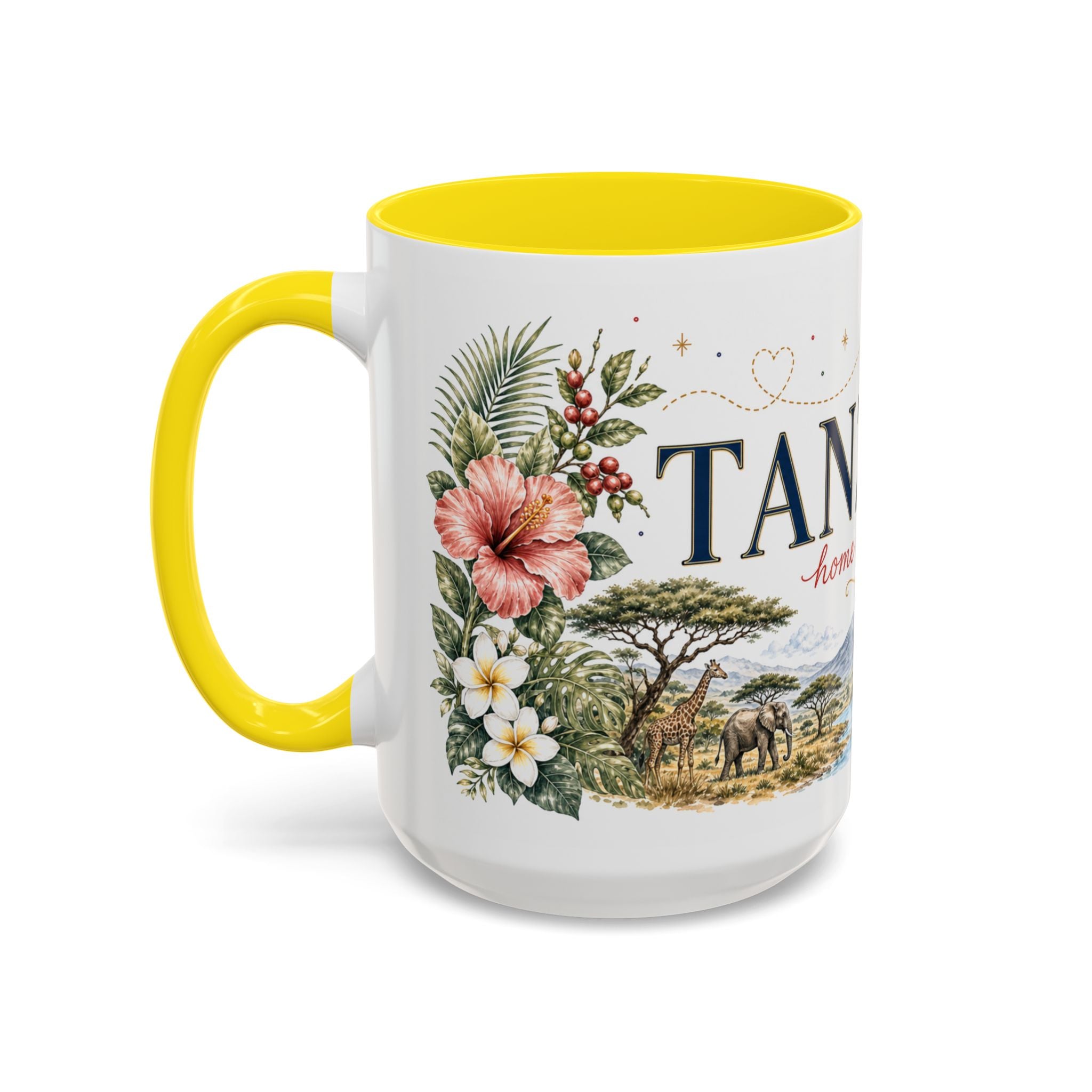 Tanzania Home Country Mug | Moving Away Gift | Long Distance Friendship | 11 oz 15 oz Accent Mug