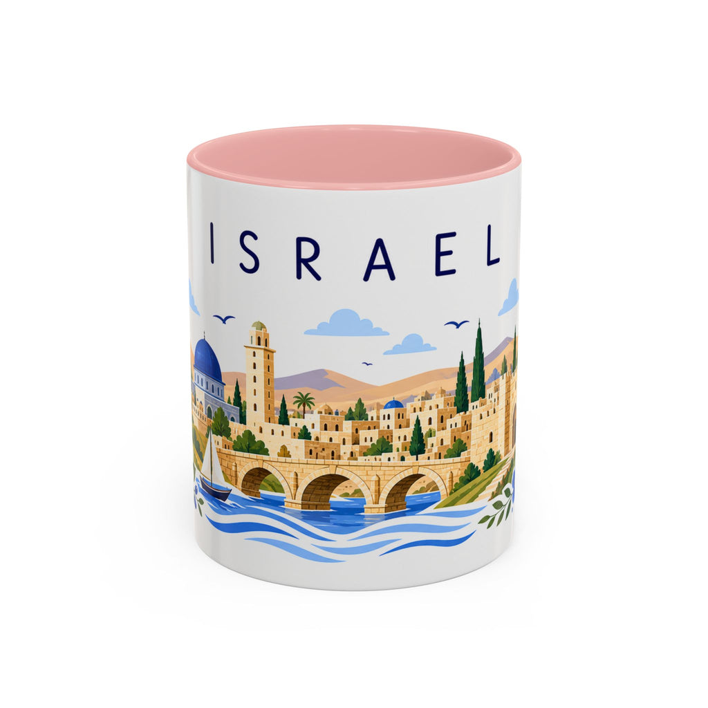 Israel Coffee Mug | Travel Souvenir Accent Mug | Place Gift Ceramic Cup 11oz 15oz