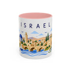 Israel Coffee Mug | Travel Souvenir Accent Mug | Place Gift Ceramic Cup 11oz 15oz