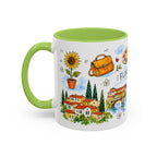 Florence Travel Mug | European City Souvenir Accent Coffee Mug | 11oz 15oz Ceramic Cup