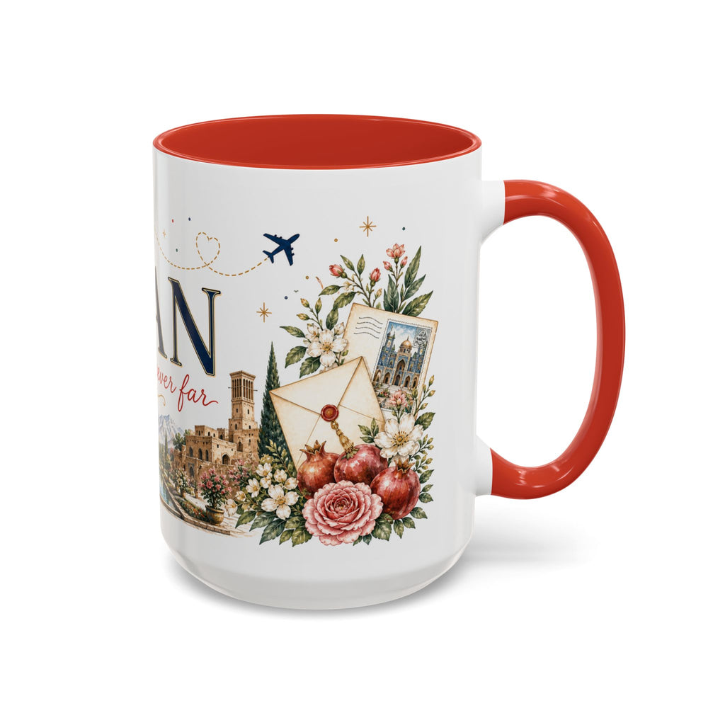 Iran Home Country Mug | Moving Away Gift | Long Distance Friendship | 11 oz 15 oz Accent Mug