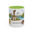 Wichita Illustrated Travel Mug | City Souvenir Accent Coffee Mug | 11oz 15oz Ceramic Cup