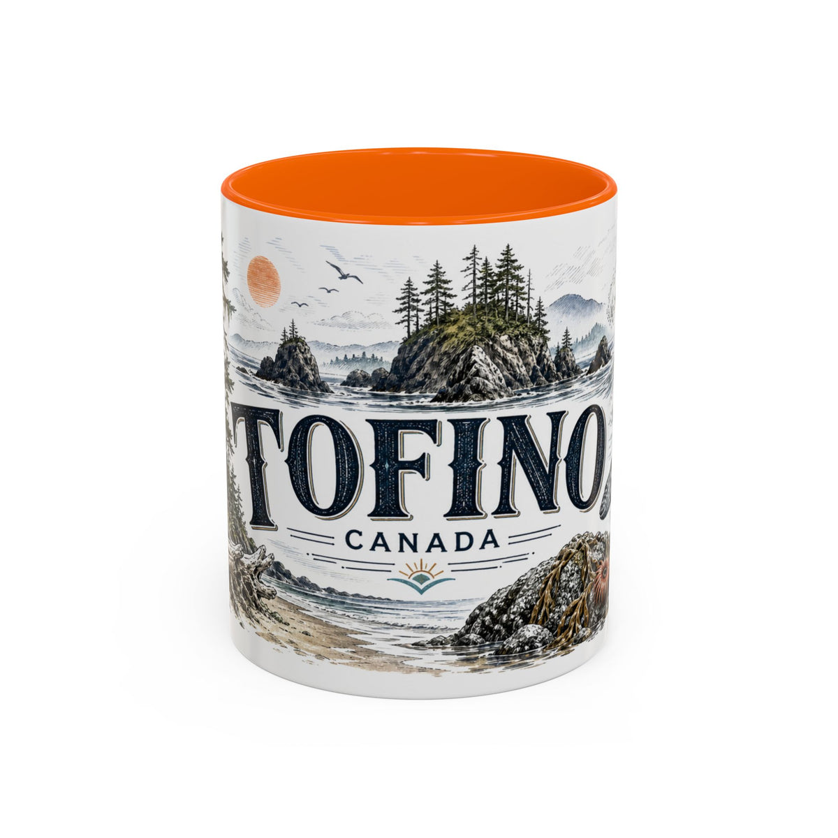 Tofino Mug, Canada Travel Souvenir, Bucket List Gift, Accent Ceramic Coffee Mug 11oz 15oz